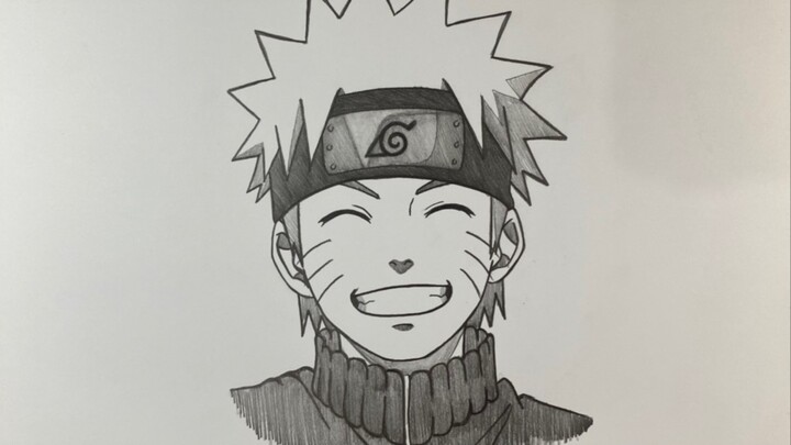 Cara Menggambar Uzumaki Naruto
