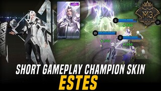 Short Gameplay Champion/Epic Skin ESTES 'Blacklist International' | Mobile Legends Bang-Bang