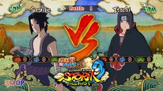 SASUKE-KIRIN VS ITACHI (COM VS COM) NARUTO SHIPPUDEN ULTIMATE NINJA STROM 3