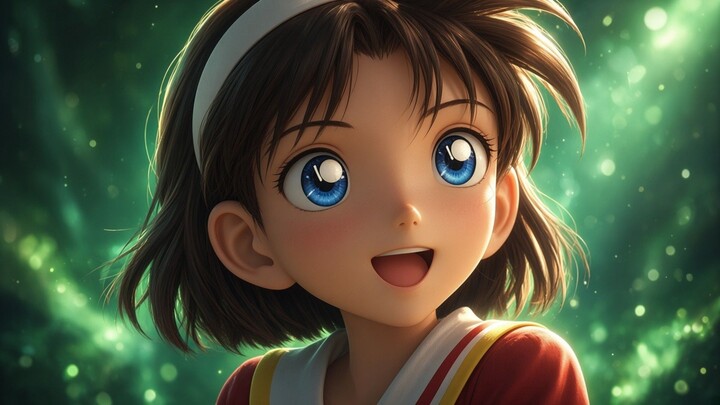 Gambarin bocil yg terlihat senang di episode 1 (diubah jadi animasi 3D)