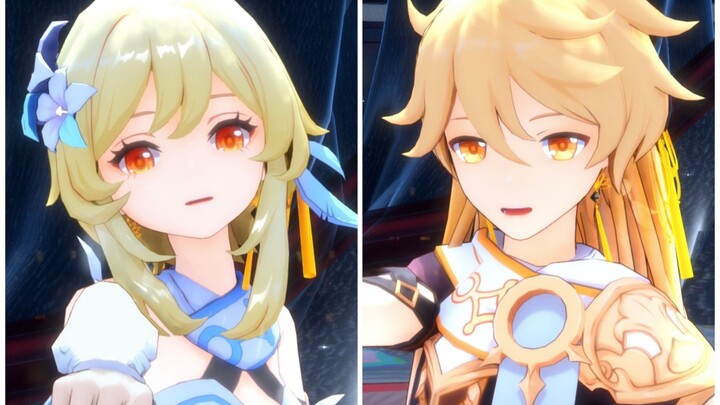 [Genshin Impact MMD] The twins' smiles are still the cutest