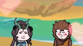 Sand Sculpture Animation Sun Xiaokong Episode 7: The Flower-Fruit Mountain turns into ice, and Wukon