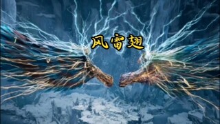 吞噬星空：弑吴羽翼：超加速，时空掌握斗破苍穹：天妖凰骨翼：绿风暴，一般加速凡人修仙传：风雷翅：超加速，时空掌握