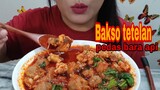 ASMR BAKSO TETELAN PEDAS BARA API | DEW ASMR MUKBANG INDONESIA | EATING SOUNDS
