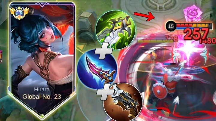 COBA 3 ITEM INI BIKIN HIRARA KAMU SAKIT!! HIRARA TOP GLOBAL FULL GAMEPLAY