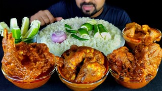 SPICY MUTTON MASALA CURRY, MUTTON LIVER and MUTTON HEART CURRY, RICE, SALAD ASMR MUKBANG #LiveToEATT