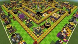 [Minecraft] It took me a month to build a full level 14 version of Clash of Clans in Minecraft!