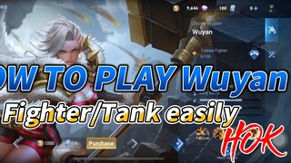 HOK -Hero wuyan gameplay and skill combo