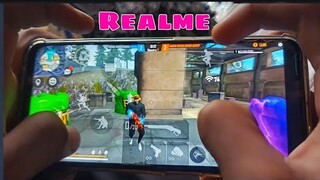 Realme narzo 20 pro free fire gameplay test 4 finger claw handcam m1887 onetap headshot 90HZ display