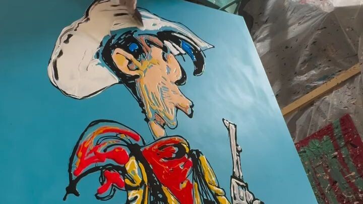 GABRIELE SERRINI - ABSTRACT LUCKY LUKE