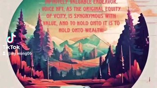 第五城是一个长久且价值无限的事业，Voice NFT作为第五城的原始股权，是价值的代名词，守住它就是守住财富！#谢章#第五城#Vcity.app