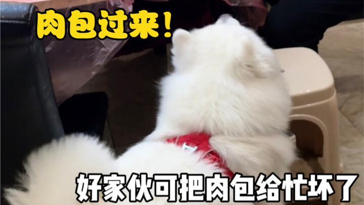 Visiting relatives come over for a New Year's meal