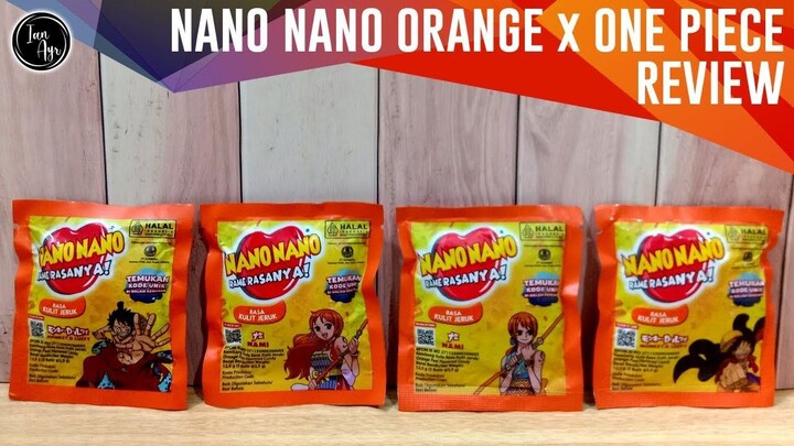 [ REVIEW ] Nano Nano Orange Candy x One Piece ワンピース Permen Rasa Kulit Jeruk Luffy ルフィ Nami ナミ Anime