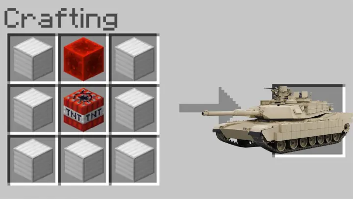 How to CRAFT a WAR TANK in Minecraft PE