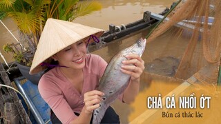 Chả cá nhồi ớt sừng, bún cá thác lác vị miền tây - Khói Lam Chiều # 110 | Fried fish stuffed peppers