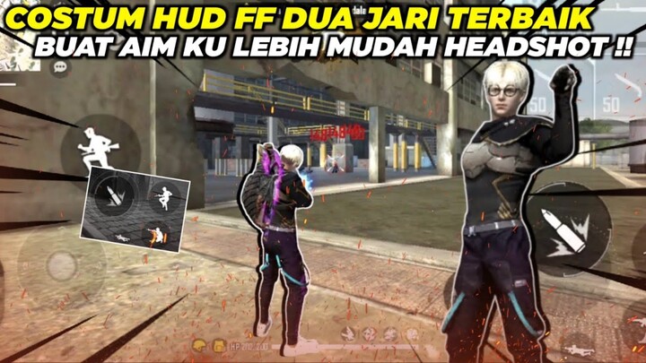 GAMEPLAY COSTUM HUD 2 JARI TERBAIK SETELAH UPDATE LANGSUNG DI BARBARKUEN !! COSTUM HUD FF TERBAIK