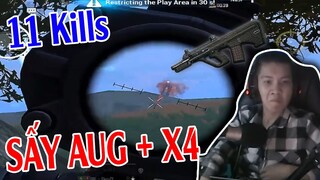 [PUBG MOBILE] - Cầm AUG X4 Sấy Cả Map Sau 1 Tuần Tập Chơi Trên Ipad