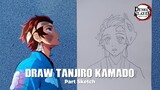 Draw Tanjiro kamado PART 1/2 (Sketch)