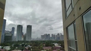 Stormy weather in Manila, Philippines Time lapse