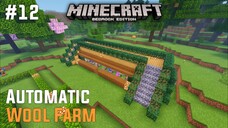 WOOL UNLIMITED!? MEMBANGUN AUTOMATIC WOOL FARM - Minecraft Survival#12