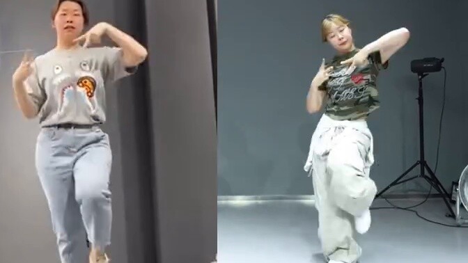 It turns out that my mother has been learning dance for four years... She seems to have become a dif