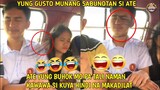 Ate Yung buhok mo patali kawawa naman si kuya Hindi makadilat'😂🤣| Pinoy memes, funny videos