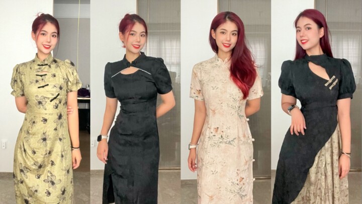 Siapa bilang tubuh sedikit berisi tidak bisa mengenakan cheongsam?