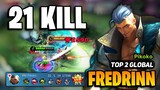 Fredrinn Best Build 2023 [ Fredrinn Top 2 Global Gameplay ] By Pikoko - Mobile Legends