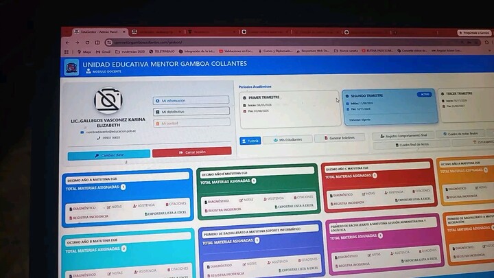Guía de impresión de reportes trimestrales EduGestor
