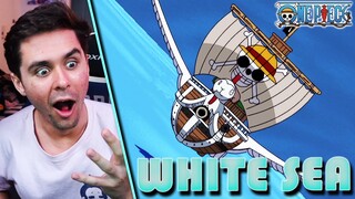 "ENTERING THE WHITE SEAS" One Piece Ep.152,153 Live Reaction!