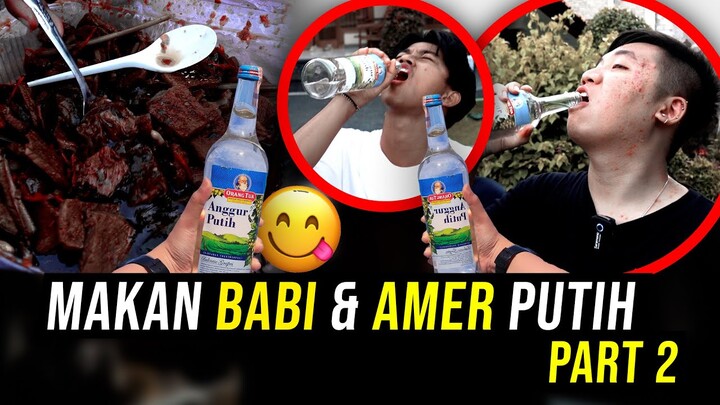MUKBANG BABI GULING + ANGGUR PUTIH ( BARENG CEWEK CEWEK MICHAT )