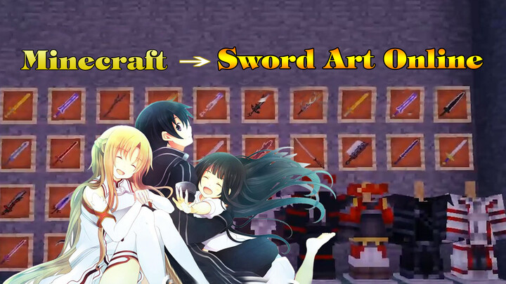 Mimicking Sword Art Online in Minecraft