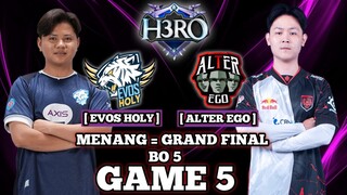 EVOS HOLY VS ALTER EGO GAME 5 PLAYOFF H3RO ESPORTS MOBILE LEGENDS - AE VS EVOS