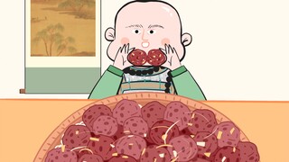 -Mukbang animasi Legenda Zhen Huan｜Plum rasa jahe yang imersif dari kakak ketiga~