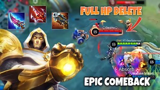 ALDOUS FULL HP DELETE  AGAINST AGGRESSIVE ENEMY | EPIC COMEBACK | ALDOUS BEST BUILD 2022