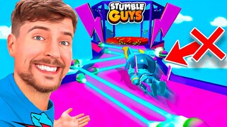 PROHIBIDO TOCAR los COLORES de MRBEAST en STUMBLE GUYS... 😱 *reto*