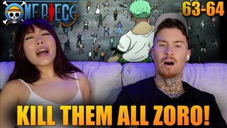 OUR FIRST ONE PIECE ISLAND! | First Time Watching One Piece Anime! Ep 63-64