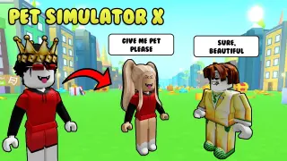 Pet Simulator X - Pretending to be a GIRL, PRANK 😂 | Roblox Tagalog