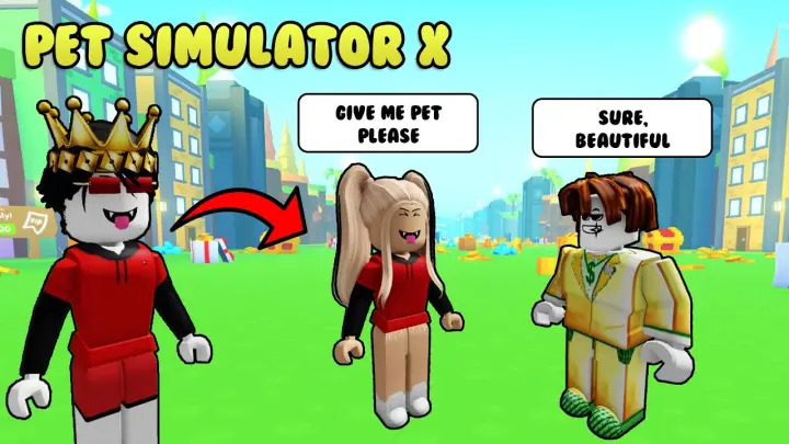 Pet Simulator X - Pretending to be a GIRL, PRANK ðŸ˜‚ | Roblox Tagalog
