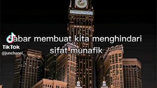 Penangkal sifat munafik adalah sabar