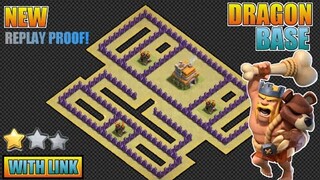 NEW TH7 WAR BASE + LINK + REPLAY PROOF | ANTI DRAGON | CLASH OF CLANS