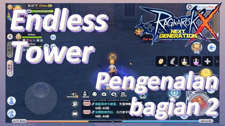 Ragnarok X: Next Generation | Pengenalan bagian 2 Endless Tower