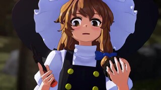 Touhou MMD Marisa memikirkan cara sebenarnya untuk menggunakan meriam ajaib