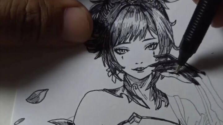 Hirara Mobile Legends - Proses menggambar