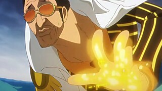 "Luffy vs. Kizaru, Kizaru's sea turn is so cool!"