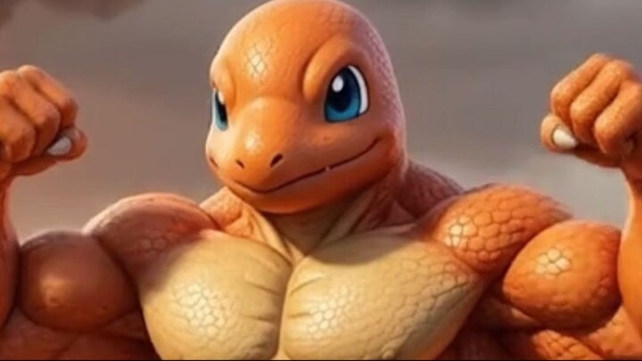Cuando le das demasiadas Proteínas a tu Charmander inicial 当你给初始的小火龙喂了太多蛋白质的时候