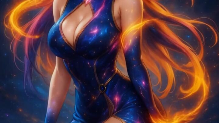 Aurora Heart · 極光之心 · オーロラの心หัวใจแห่งแสงเหนือ #FantasyModelStyle #奇幻模型风格 #ファンタジーモデル#MagicalGirl #精灵女