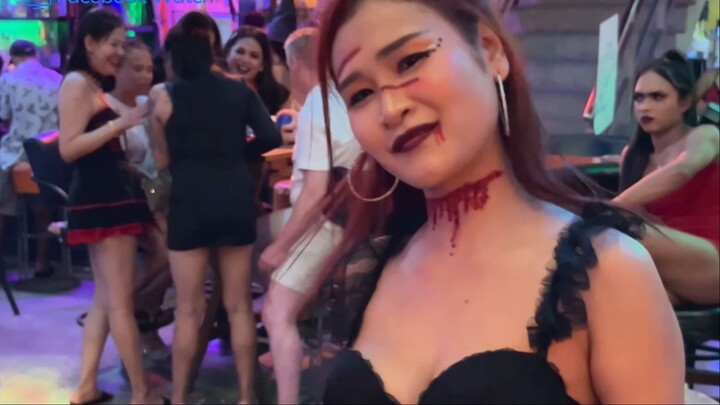 Phuket Thailand  Halloween Day 2024   Bangla Road Nightlife Full Tour 🇹🇭