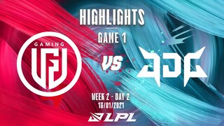 [Highlights] LGD vs. JDG - Game 1 | Tuần 2 Ngày 2 | LPL Mùa Xuân 2022