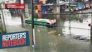 Bus, nalubog sa baha sa gitna ng pananalasa ng Bagyong Carina | Reporter's Notebook